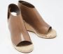 Celine Vintage Pre-owned Leather sandals Green Dames - Thumbnail 4