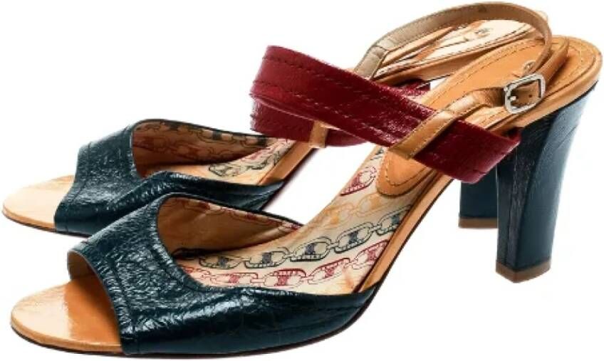 Celine Vintage Pre-owned Leather sandals Multicolor Dames