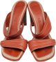 Celine Vintage Pre-owned Leather sandals Orange Dames - Thumbnail 2
