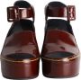 Celine Vintage Pre-owned Leather sandals Red Dames - Thumbnail 2