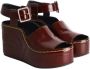 Celine Vintage Pre-owned Leather sandals Red Dames - Thumbnail 3