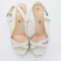 Celine Vintage Pre-owned Leather sandals White Dames - Thumbnail 3