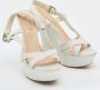 Celine Vintage Pre-owned Leather sandals White Dames - Thumbnail 4