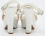 Celine Vintage Pre-owned Leather sandals White Dames - Thumbnail 5