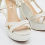 Celine Vintage Pre-owned Leather sandals White Dames - Thumbnail 7