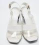 Celine Vintage Pre-owned Leather sandals White Dames - Thumbnail 3