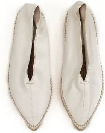 Celine Vintage Pre-owned Leather sandals White Dames