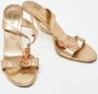 Celine Vintage Pre-owned Leather sandals Yellow Dames - Thumbnail 4