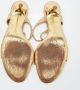 Celine Vintage Pre-owned Leather sandals Yellow Dames - Thumbnail 6