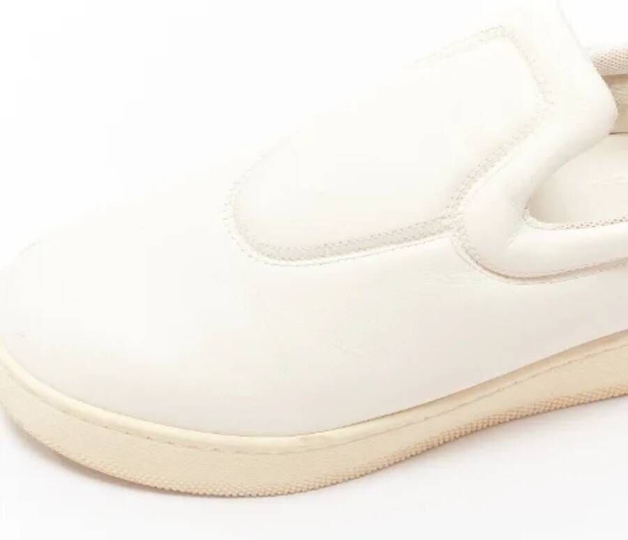 Celine Vintage Pre-owned Leather sneakers Beige Dames