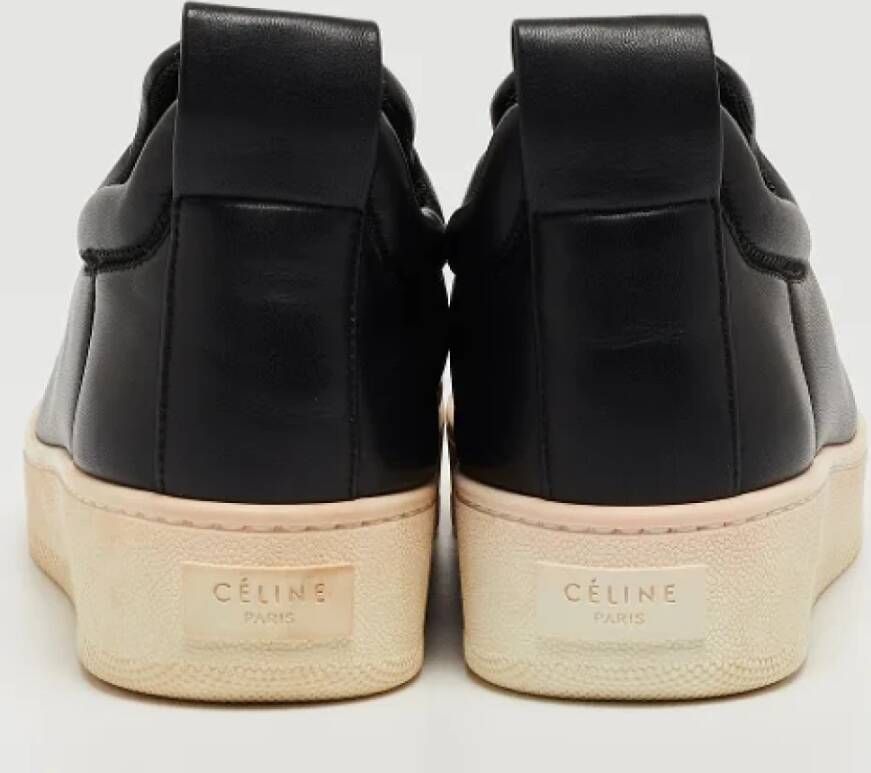 Celine Vintage Pre-owned Leather sneakers Black Dames