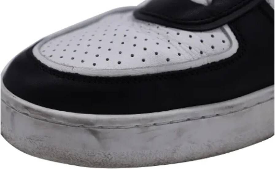 Celine Vintage Pre-owned Leather sneakers Black Heren