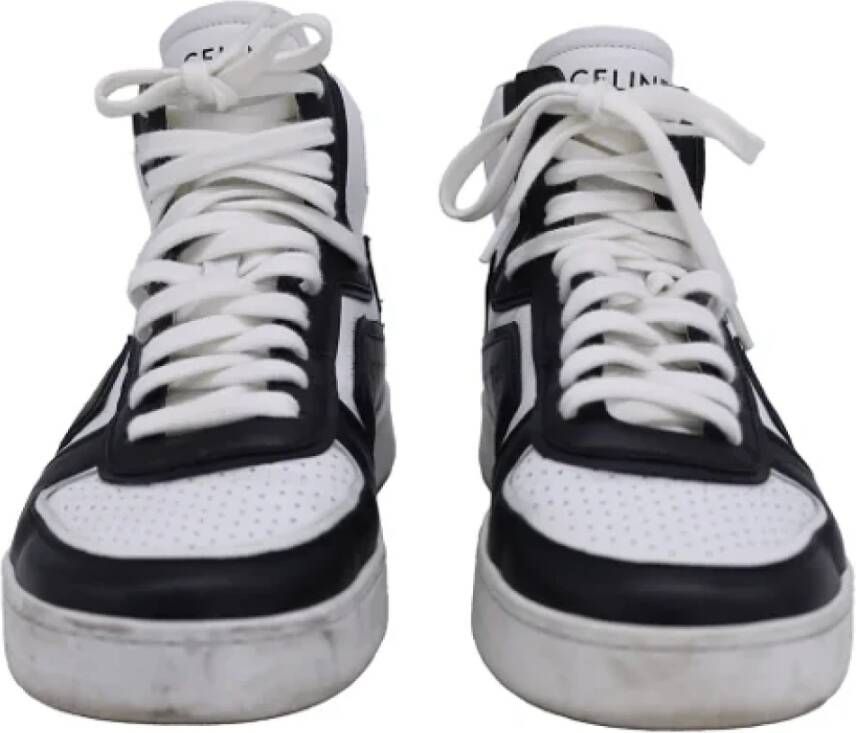 Celine Vintage Pre-owned Leather sneakers Black Heren