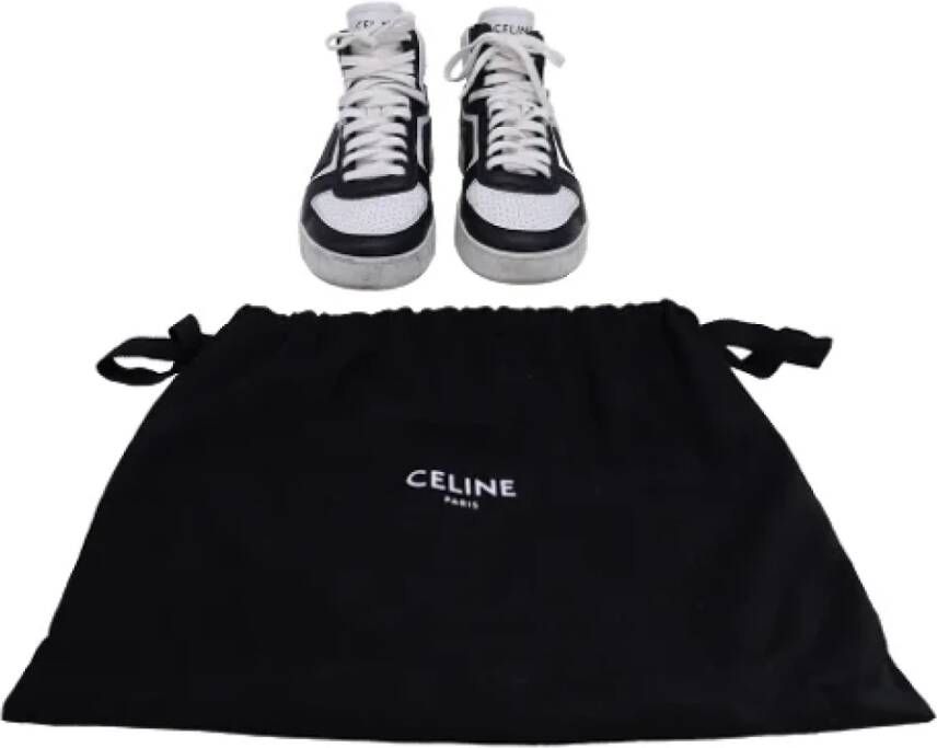 Celine Vintage Pre-owned Leather sneakers Black Heren