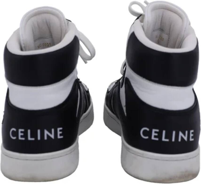 Celine Vintage Pre-owned Leather sneakers Black Heren