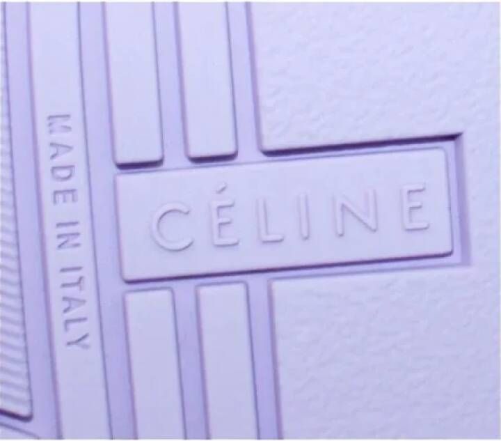 Celine Vintage Pre-owned Leather sneakers Blue Dames