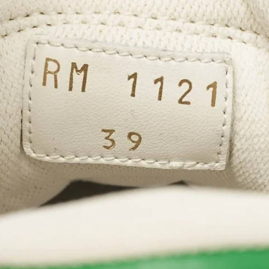 Celine Vintage Pre-owned Leather sneakers White Dames