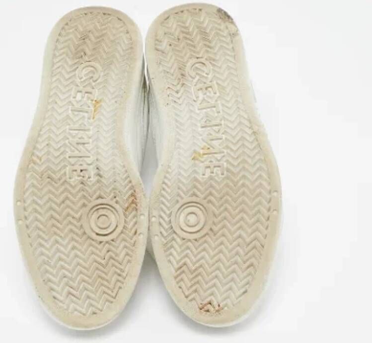 Celine Vintage Pre-owned Leather sneakers White Dames