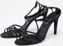 Celine Vintage Pre-owned Satin sandals Black Dames - Thumbnail 2