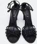 Celine Vintage Pre-owned Satin sandals Black Dames - Thumbnail 3