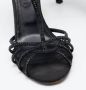 Celine Vintage Pre-owned Satin sandals Black Dames - Thumbnail 8