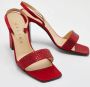 Celine Vintage Pre-owned Satin sandals Red Dames - Thumbnail 4