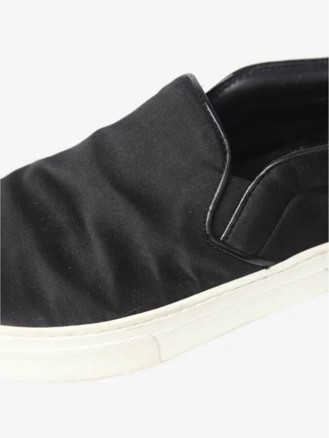 Celine Vintage Pre-owned Satin sneakers Black Dames