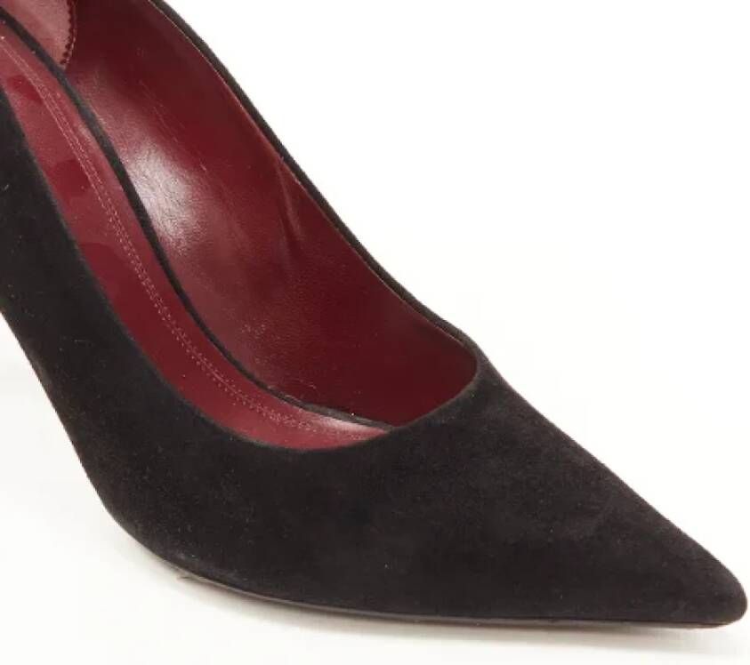 Celine Vintage Pre-owned Suede heels Black Dames