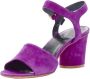 Celine Vintage Pre-owned Suede sandals Purple Dames - Thumbnail 4