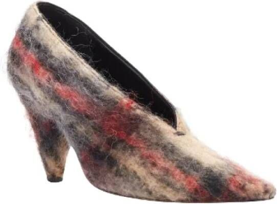 Celine Vintage Pre-owned Wool heels Red Dames