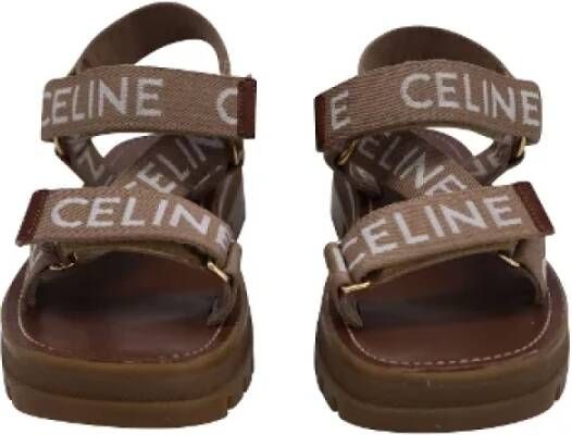 Celine Vintage Pre-owned Wool sandals Brown Dames