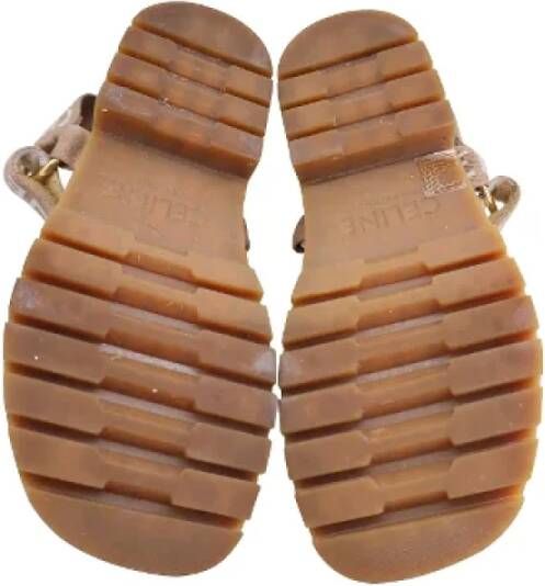 Celine Vintage Pre-owned Wool sandals Brown Dames