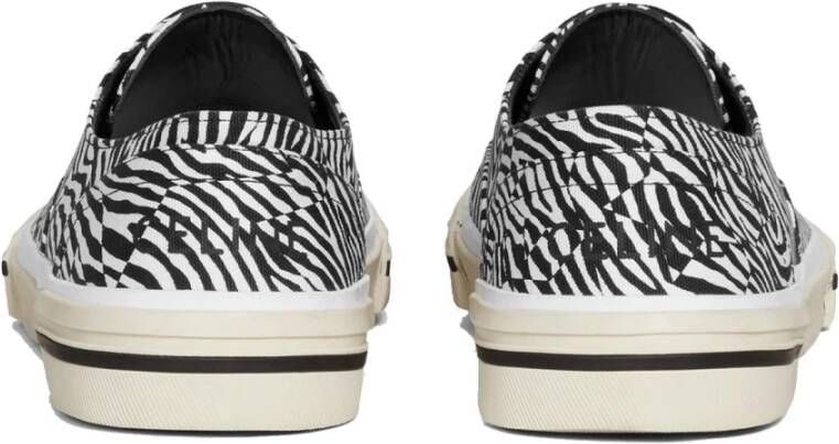 Celine Zebra Print Canvas Sneaker Multicolor Heren