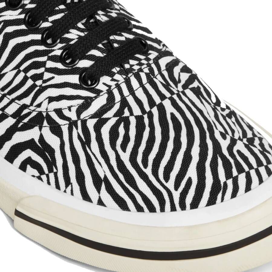 Celine Zebra Print Canvas Sneaker Multicolor Heren