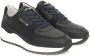 Cerruti 1881 Blauwe Leren Sneakers Hoge Zool Zijlogo Black Heren - Thumbnail 8