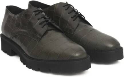 Cerruti 1881 Dames Leren Mocassins Rubberen Zool Green Dames
