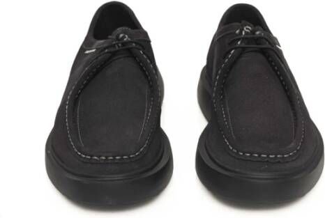 Cerruti 1881 Derby Leren Schoenen Hoge Rubberen Zool Black Dames