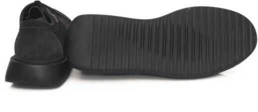 Cerruti 1881 Derby Leren Schoenen Hoge Rubberen Zool Black Dames