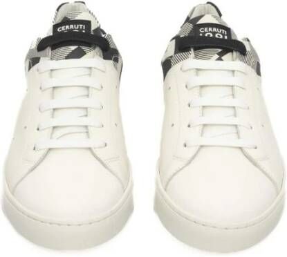Cerruti 1881 Gestreepte witte sneakers met logo White Dames