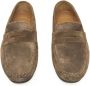 Cerruti 1881 Heren Leren Driver Mocassins Rubberen Zool Brown Heren - Thumbnail 6