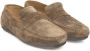 Cerruti 1881 Heren Leren Driver Mocassins Rubberen Zool Brown Heren - Thumbnail 7