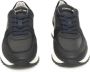 Cerruti 1881 Blauwe Leren Sneakers Hoge Zool Zijlogo Black Heren - Thumbnail 11