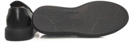 Cerruti 1881 Heren Leren Mocassins Hoge Rubberen Zool Black Heren