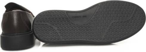 Cerruti 1881 Heren Leren Mocassins Hoge Rubberen Zool Brown Heren