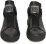 Cerruti 1881 Hoge Top Leren Sneakers met Rubberen Zool Black Heren - Thumbnail 11