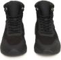 Cerruti 1881 Hoge Top Leren Sneakers Rubberen Zool Black Heren - Thumbnail 2