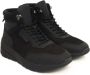 Cerruti 1881 Hoge Top Leren Sneakers Rubberen Zool Black Heren - Thumbnail 3