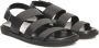 Cerruti 1881 Leren Sandalen Brede Banden Verstelbare Gesp Black Heren - Thumbnail 5