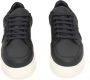Cerruti 1881 Echt Lederen Sneakers Met Rubberen Zool En Logo Aan De Zijkant - Thumbnail 3