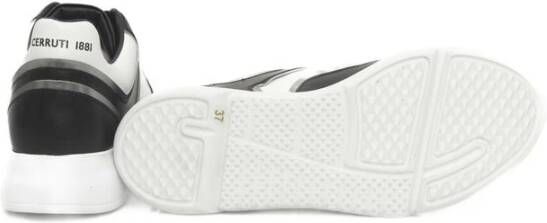 Cerruti 1881 Koeienleer Sneaker Hoge Zool Logo Black Dames